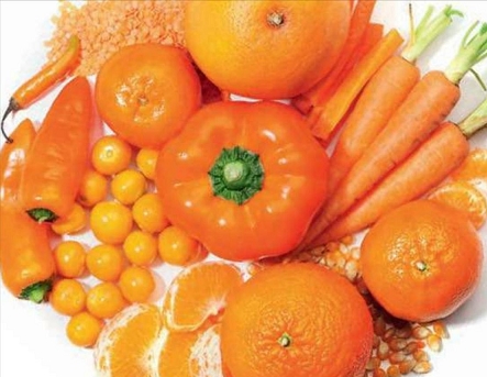 Orange Fruits and Vegetables